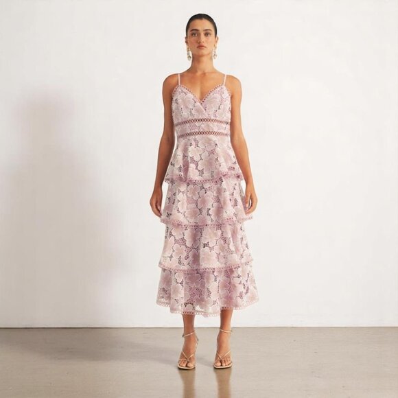 NWT Arose Studio Eartha Spaghetti Strap Surplice Front Floral Print - Picture 5 of 12